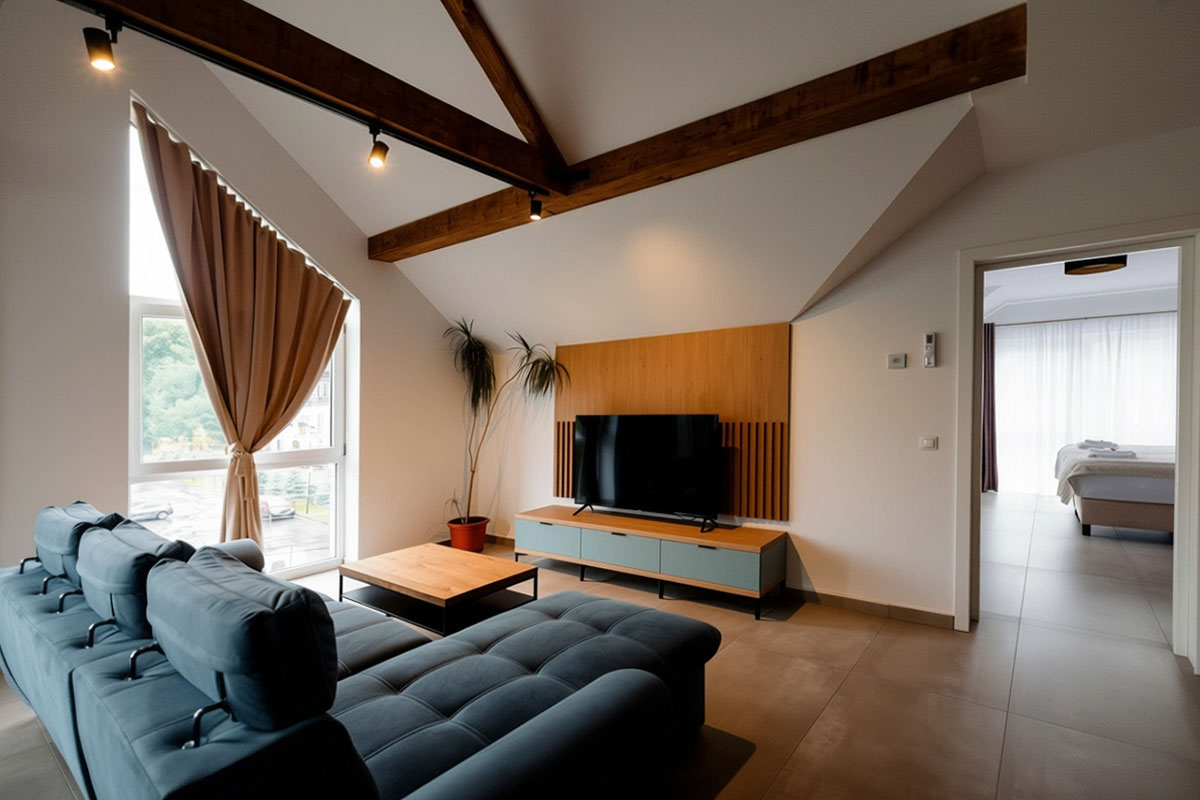 Park View Apartment 3 - cazare hotel Sighetu Marmației - pat și amenajare