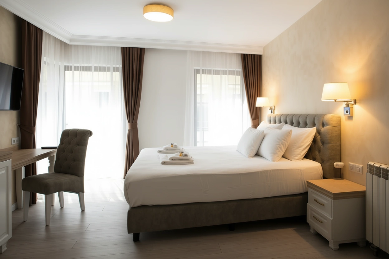 Camera King Deluxe - cazare hotel Sighetu Marmației - vedere interioară